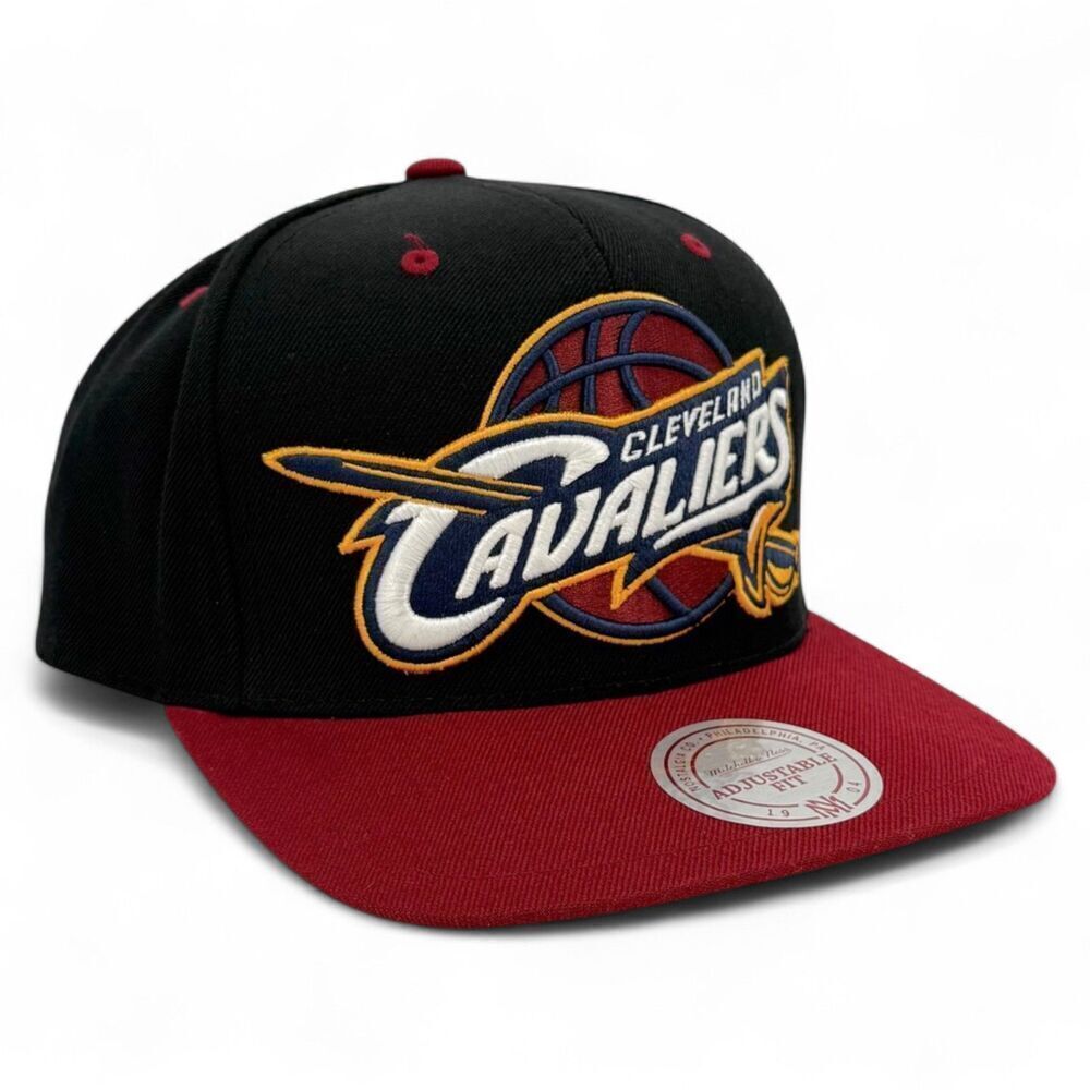 NEW Mitchell & Ness Cleveland Cavaliers NBA 2015 Snapback Hat Black/Crimson